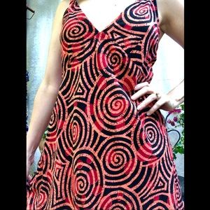 Vintage Mod Cotton Mini Dress